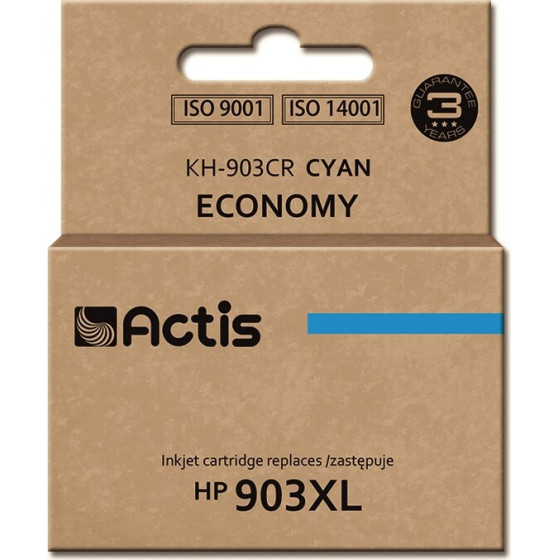 ACTIS ink (replacement for HP 903XL T6M03AE; Standard; 12 ml; cyan) - New Chip - (KH-903CR)