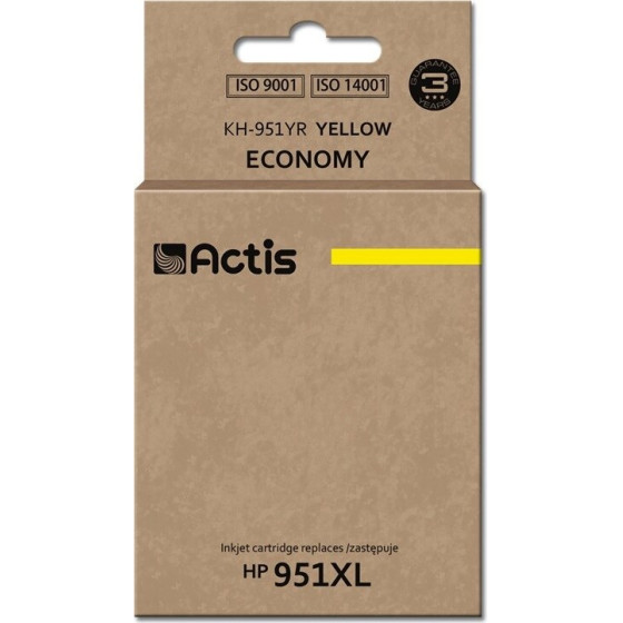 ACTIS ink (replacement for HP 951XL CN048AE; Standard; 25 ml; yellow) - (KH-951YR)