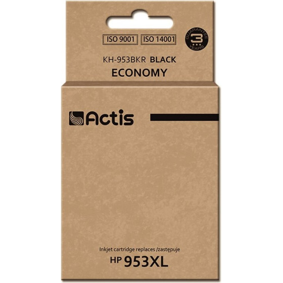 ACTIS ink (replacement for HP 953XL L0S70AE; Standard; 50 ml; black)- New Chip - (KH-953BKR)