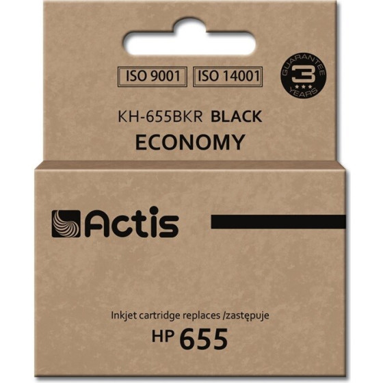 ACTIS Ink (replacement HP 655 CZ109AE; Standard; 20 ml; black) - (KH-655BKR)