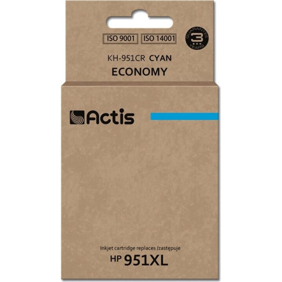 ACTIS Ink (replacement HP 951XL CN046AE; Standard; 25 ml; cyan) - (KH-951CR)