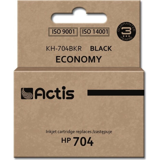 ACTIS Ink (replacement HP 704 CN692AE; Standard; 15 ml; black) - (KH-704BKR)