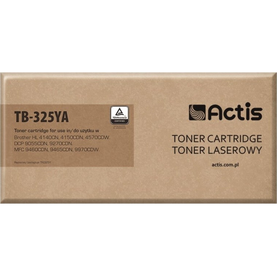 ACTIS Toner (replacement for Brother TN-325Y; Standard; 3500 pages; yellow) - (TB-325YA)