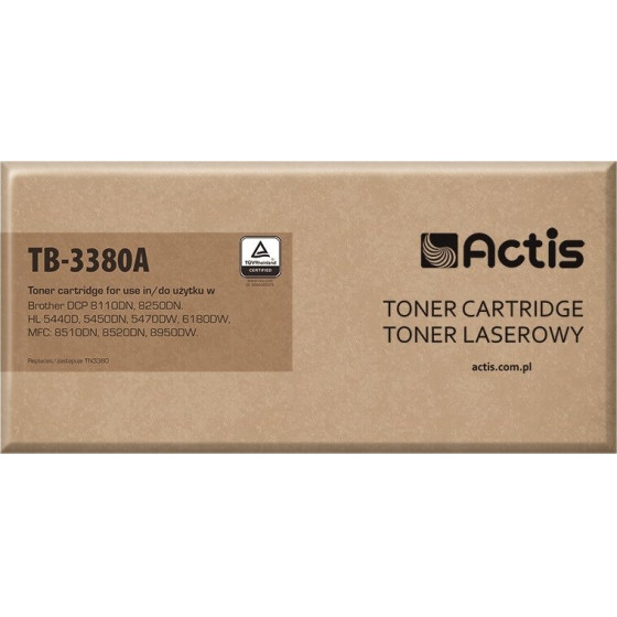 ACTIS Toner (replacement for Brother TN-3380; Standard; 8000 pages; black) - (TB-3380A)