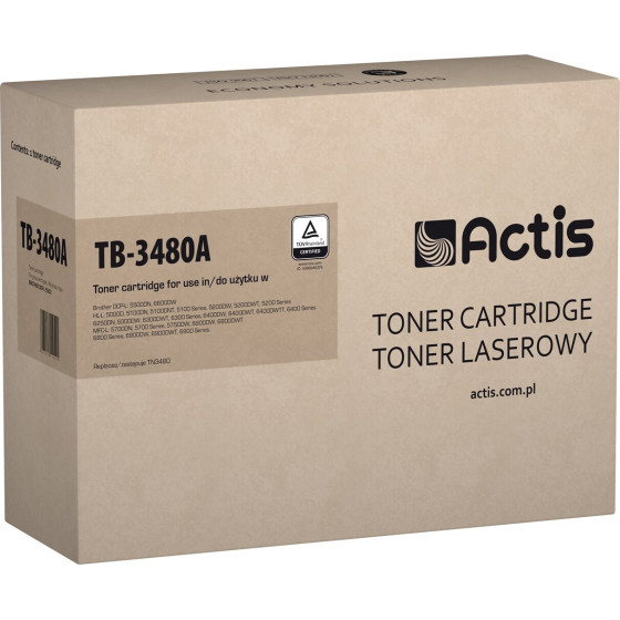 ACTIS toner (replacement for Brother TN-3480; Standard; 8,000 pages; black) - (TB-3480A)