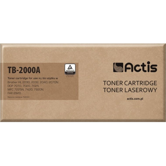 ACTIS Toner (replacement for Brother TN2000 / TN2005; Standard; 2500 pages; black) - (TB-2000A)