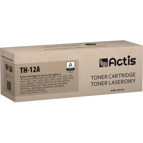 ACTIS Toner (replacement for HP 12A Q2612A, Canon FX-10, Canon CRG-703; Standard; 2000 pages; black) - (TH-12A)