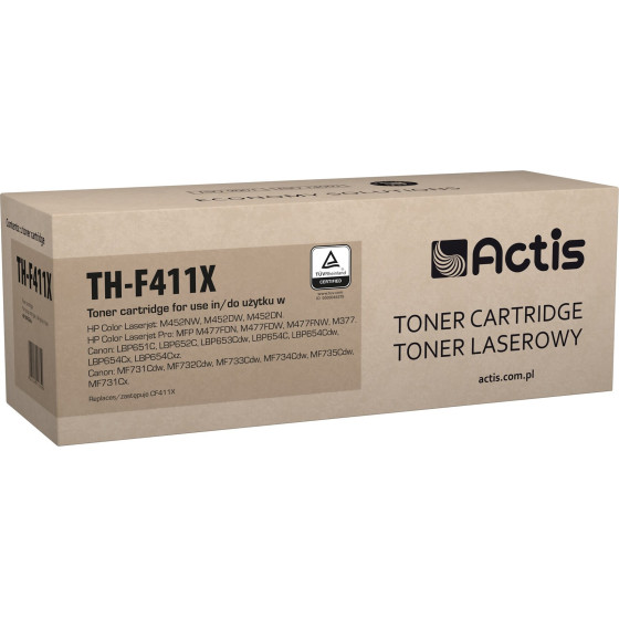 ACTIS toner (replacement for HP 410X CF411X; Standard; 5000 pages; cyan) - (TH-F411X)