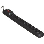 Activejet ACJ black power strip with cord - (COMBO 9GN 3M)
