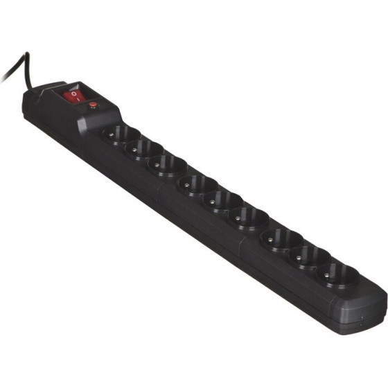 Activejet ACJ black power strip with cord - (COMBO 9GN 3M)