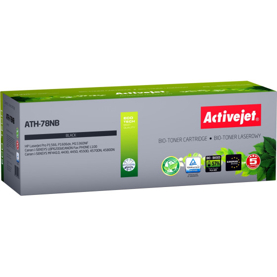 Activejet BIO ATH-78NB toner for HP, Canon printers, Replacement HP 78A CE278A, Canon CRG-728; Supreme; 2500 pages; black. ECO Toner. - (ATH-78NB BIO)