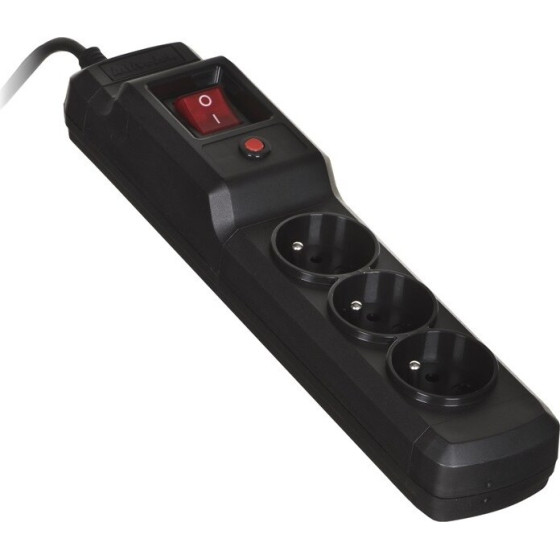 Activejet black power strip with cord - (COMBO 3GN 3M)