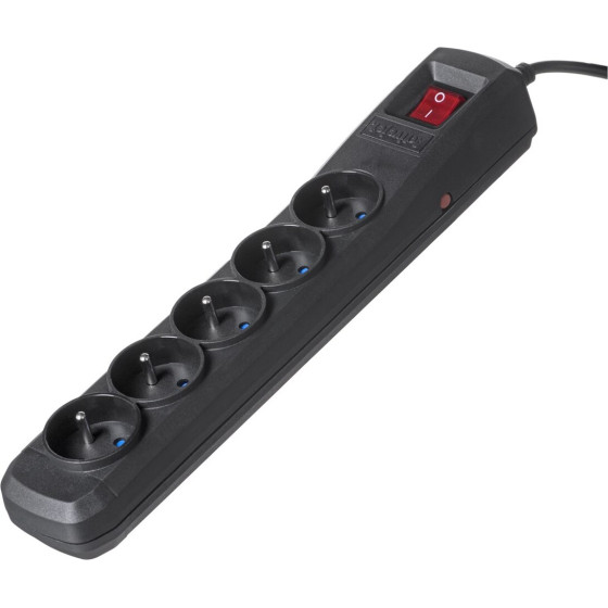 Activejet black power strip with cord ACJ COMBO 5G 1,5M/BEZP.AUTO/CZ - (ACP-5GN 1,5M CZ)