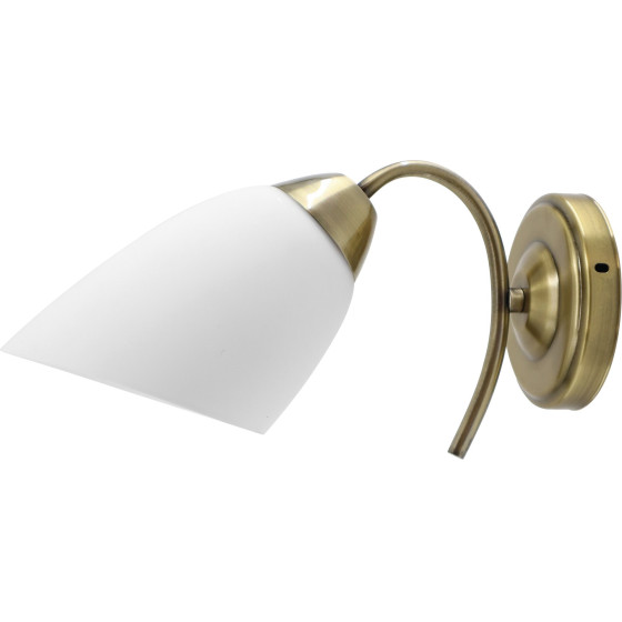 Activejet Classic single wall lamp NIKITA Patyna E27 for the living room - (NIKITA 1P Patyna)