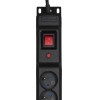 Activejet COMBO 12 socket power strip 5m black - (COMBO/12gn/5m/cz)