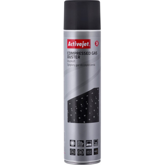 Activejet Compressed Air (600 ml) Air Cleaning Spray, Easy to Clean Hard to Reach Places - (AOC-201)