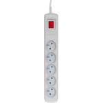 Activejet grey power strip with cord ACJ COMBO 5G/1,5M/BEZP. AUT/S - (ACP-5GN 1,5M SZ)