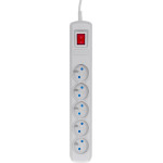 Activejet grey power strip with cord ACJ COMBO 5G/5M/BEZP. AUT/S - (ACP-5GN 5M SZ)