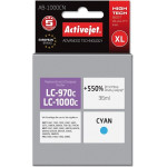 Activejet Ink (replacement for Brother LC1000C/970C; Supreme; 36 ml; cyan). Prints 550% more. - (AB-1000CN)