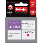 Activejet ink (replacement for Brother LC525M; Supreme; 15 ml; magenta). Prints 20% more than OEM. - (AB-525MN)