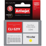 Activejet Ink (replacement for Canon CLI-521Y; Supreme; 10 ml; yellow) - (ACC-521YN)