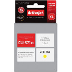 Activejet Ink (replacement for Canon CLI-571XLY; Supreme; 12 ml; yellow) - (ACC-571YNX)
