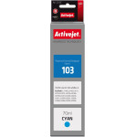 Activejet Ink (replacement for Epson 103 C13T00S24A; Supreme; 70 ml; cyan) - (AE-103C)