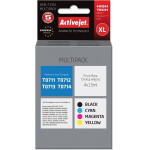 Activejet Ink (replacement for Epson T0715; Supreme; 4 x 15 ml; black, magenta, cyan, yellow) - (AEB-715N)