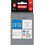 Activejet Ink (replacement for Epson T1281, T1282, T1283, T1284; Supreme; 1 x 15 ml, 3 x 13 ml; black, magenta, cyan, yellow) - (AEB-1285N)
