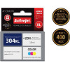 Activejet Ink (replacement for HP 304XL N9K07AE; Premium; 18 ml; 400 pages, color) - (AH-304CRX)