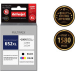 Activejet ink (replacement for HP 652 F6V25AE/F6V24AE; Premium; 1 x 20 ml, 1 x 21 ml; black, color) - (AH-M652RX)