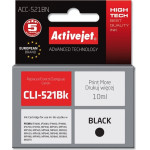 Activejet Ink cartridge (replacement for Canon CLI-521Bk; Supreme; 10 ml; black) - (ACC-521BN)