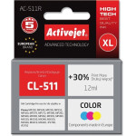 Activejet Ink cartridge (replacement for Canon CL-511; Premium; 12 ml; color) - (AC-511R)