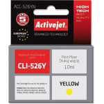 Activejet Ink cartridge (replacement for Canon CLI-526Y; Supreme; 10 ml; yellow) - (ACC-526YN)