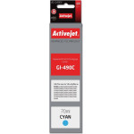 Activejet Ink cartridge (replacement for Canon GI-490C; Supreme; 70 ml; 7000 pages, cyan) - (AC-G490C)