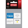 Activejet Ink cartridge (replacement for Epson 26 T2634; Supreme; 12 ml; yellow) - (AE-2634N)