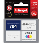 Activejet Ink Cartridge (replacement for HP 704 CN693AE; Premium; 21 ml; colour) - (AH-704CR)
