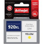Activejet Ink Cartridge (replacement for HP 920XL CD974AE; Premium; 12 ml; yellow) - (AH-920YCX)