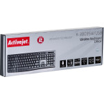 Activejet Keyboard wireless battery powered by 1x 1.5V AAA black - (K-3803SW)