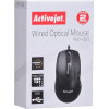 Activejet Mouse wired USB (optical; 1000 DPI; black) - (AMY-083)