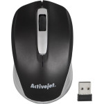 Activejet Mouse wireless USB (optical; 1200 DPI; black and gray) - (AMY-313)