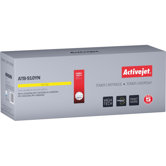 Activejet Toner (replacement Brother TN-910Y; Supreme; 9000 pages; yellow) - (ATB-910YN)