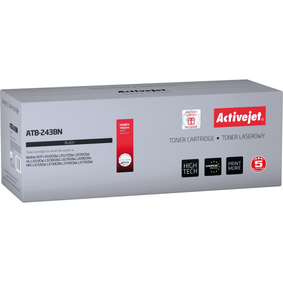 Activejet Toner (replacement for Brother TN-243BK; Supreme; 1000 pages; black) - (ATB-243BN)