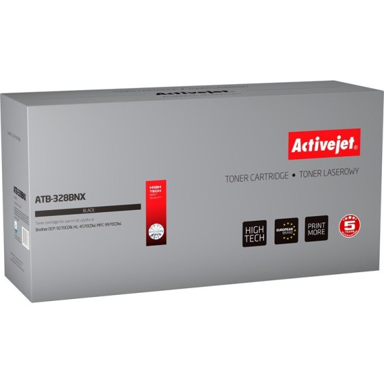Activejet toner (replacement for Brother TN-328BK; Supreme; 8000 pages; black) - (ATB-328BNX)