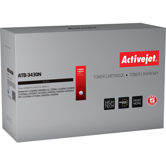 Activejet toner (replacement for Brother TN-3430; Supreme; 3000 pages; black) - (ATB-3430N)