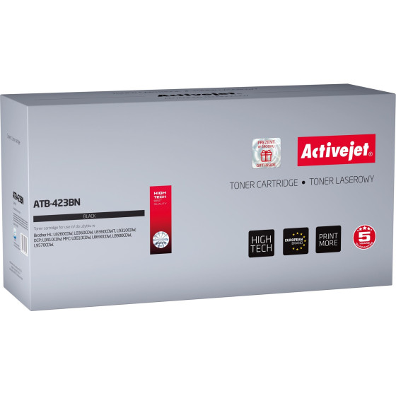 Activejet toner (replacement for Brother TN-423BK; Supreme; 6500 pages; black) - (ATB-423BN)