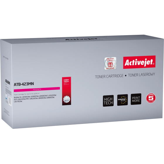 Activejet toner (replacement for Brother TN-423M; Supreme; 4000 pages; magenta) - (ATB-423MN)