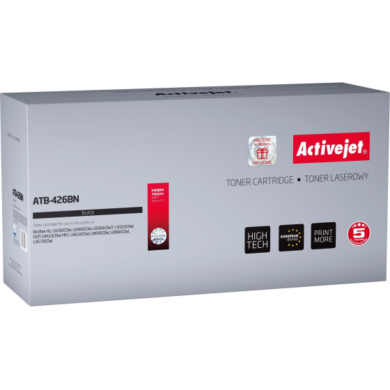Activejet toner (replacement for Brother TN-426BK; Supreme; 9000 pages; black) - (ATB-426BN)