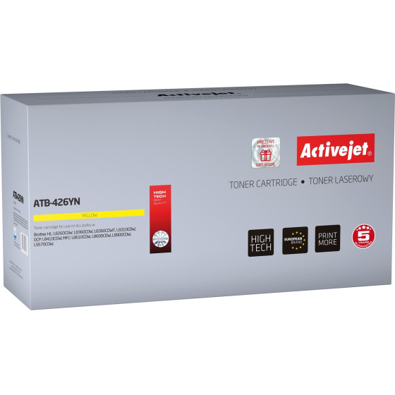 Activejet toner (replacement for Brother TN-426Y; Supreme; 6500 pages; yellow) - (ATB-426YN)
