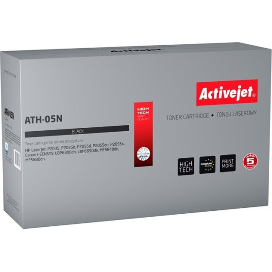 Activejet Toner (replacement for HP 05A CE505A, Canon CRG-719; Supreme; 3500 pages; black) - (ATH-05N)
